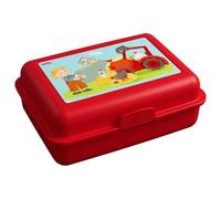 HABA Boîte à Lunch Ferme (Rouge) avec Compartiment Séparé - Boîte à Snack Robuste pour Enfants, Lave-Vaisselle, Idéale pour l'École, Crèche & Voyage - 2012442002