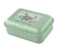 HABA Boîte à lunch Forêt (Vert) avec compartiment séparé - Boîte à snacks robuste pour enfants, compatible lave-vaisselle, idéale pour l'école, la crèche et les voyages - 2012442003