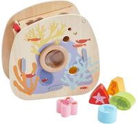 HABA Boîte de tri Monde sous-Marin - Jeu d'attribution d'animaux Marins pour Enfants à partir de 18 Mois avec Fonction loupe, Jouet éducatif pour Encourager la motricité Fine - 2011873001