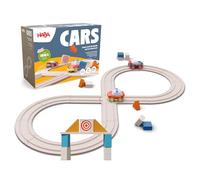HABA Cars Mon Premier Circuit de Course - Set de 27 pièces, y Compris 2 Voitures - Durable en Bois et Plastique recyclés - pour Les Enfants à partir de 2 Ans - 2011834001
