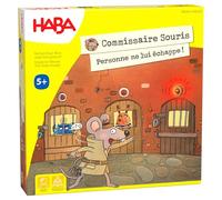 HABA Commissaire Souris - Jeu d'enquête et de mémoire dès 6 Ans - Plateau Mobile & Alarme - Variante coopérative pour 1-4 Joueurs - 1306112003