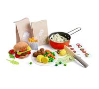 HABA Jeu de cuisine Fresh Box – Nourriture en bois et tissu – Dès 3 ans