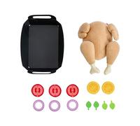 HABA Creative Play Poulet Frit - Jouet Poulet Grillé en Tissu à Démonter - Accessoires Cuisine Enfant & Magasin - 2012309001