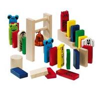 Haba domino en bois course 263 pièces Multicolore G