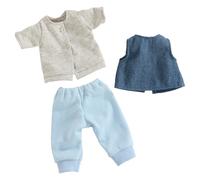 HABA Ensemble de vêtements Tigre - Ensemble de vêtements pour poupée T-Shirt avec Gilet et Pantalon pour poupées de 30 cm Multicolore à partir de 18 Mois - 2011862001