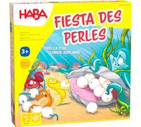 HABA - Fiesta des Perles - 305868 - Jeu de Collecte et de laçage - 3 Ans et Plus Multicolor, Coloré