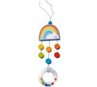 Haba figure suspendue arc-en-ciel junior 30 cm bois bleu/blanc Blauw G