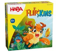 HABA Flipkins - Jeu de réaction passionnant pour Toute la Famille - avec 4 pièces en Bois à Flipper - A partir de 5 Ans - 2012193001