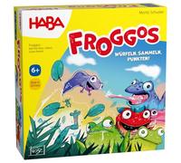 HABA Froggos 2012811001 Jeu de dés à Collectionner pour Toute la Famille à partir de 6 Ans Jeu de Voyage Compact et Jeu à emporter