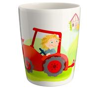 HABA Gobelet Bauernhof - Robuste gobelet enfants mélamine, lave-vaisselle, 9 cm - Gobelet d'apprentissage idéal à partir de 12 mois - 2012443002