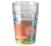 HABA Gobelet pailleté Dino 2 - gobelet enfant avec effet pailleté scintillant, parfait pour eau, jus & thé, pratique pour petites mains - 2012447007