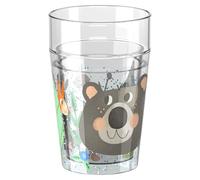 HABA Gobelet pailleté Forêt - gobelet enfant avec effet pailleté scintillant, parfait pour eau, jus & thé, pratique pour petites mains - 2012447003