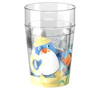 HABA Gobelet pailleté Pingouin - gobelet enfant avec effet pailleté scintillant, parfait pour eau, jus & thé, pratique pour petites mains - 2012447001