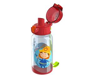 HABA - Gourde Pompier pour enfant - Bouteille solide 400 Ml - Légère - Ouverture facile et sécurisée - 304485