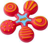 Haba jouet à mordre Star junior 8 x 8 cm silicone rouge/orange G