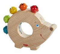 Haba hochet hérisson en bois avec clochettes 9 cm Multicolore G