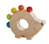 Haba hochet hérisson en bois avec clochettes 9 cm Multicolore G