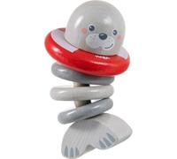 HABA Hochet Phoque – Jouet d'activité 6 mois et plus – Gris – 306691