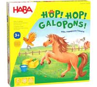 HABA - Hop ! Hop ! Galopons ! - Jeu de Chevaux et de Course - Jeu de société - 3 Ans et Plus - Réf 5445