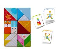 HABA Jeu d’assemblage Tangram-Mix 305777 – Multicolore – Jouet en bois PEFC – Dès 3 ans