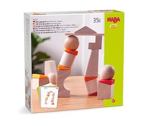HABA - Jeu d'assemblage 3D Ça penche - Jouet en Bois Enfant - 4 Ans - 306793