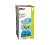 HABA Jeu de Construction Éléphant - Jouet de motricité à empiler en Forme d'animal - Jouet en Bois pour bébés et Tout-Petits - Fabriqué en Allemagne - Dès 18 Mois - 2011131001
