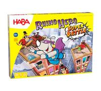 HABA Jeu de société - Jeu Rhino Hero - Super Battle - Jeu d'adresse - 5 ans et plus - 1302808001