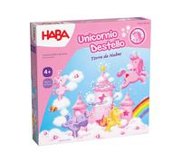 HABA 2012232005 - Licorne Scintillante - Tour de Nuages - Jeu de société coopératif d'habileté - Plus de 4 Ans