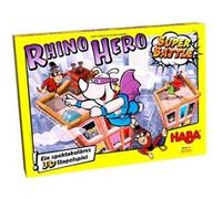 HABA Jeu de société - Jeu Rhino Hero - Super Battle - Jeu d'adresse - 5 ans et plus - 1302808001