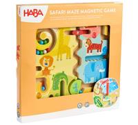 HABA Jeu Magnétique Safari - Jouet Éducatif & Motricité dès 2 Ans | Équipé d'éléments pivotants et coulissants dans la piste pour encore plus de variété.
