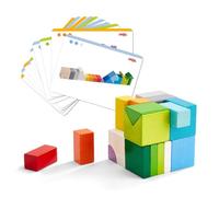 HABA – Jouet en bois – Jeu d'assemblage 3D Cubes Mix – 2 ans et plus – Réf 305463