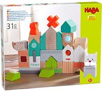 HABA Jouet en bois Blocs de construction Chien et Chat 31 pièces PEFC