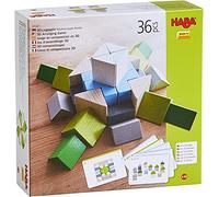 HABA - Jouet en bois PEFC - Jeu d'assemblage en 3D Mosaïque Nordic - 3 ans et plus