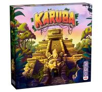 HABA Karuba - 2012208001 - Jeu de société d'aventure pour 2 à 4 joueurs à partir de 8 ans - Jeu de stratégie et de ponte captivant dans la jungle avec temples et trésors