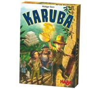 HABA Karuba Jeu de puzzle familial avec placement de tuiles Jungle Adventure Jeux de famille passionnants et jeux de socit pour enfants de
