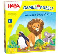 HABA Kinder Jeu et divertissement Où vivent Lion & Co ? coloré taille unique