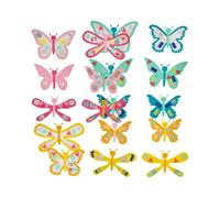 HABA Kit de Bricolage Enfants - Premier Collage Papillons dès 3 Ans | Kit complet pour 18 papillons & libellules - prédécoupés, avec confettis & papier transparent