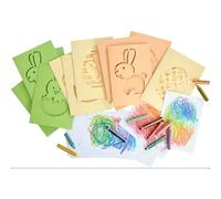 HABA Kit de bricolage pour enfants - Première peinture cartes à gribouiller Pâques - Bricolage créatif créatif pour les enfants à partir de 3 ans