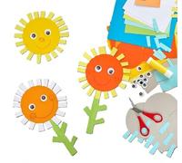 HABA Kit de Bricolage Premières Découpes - Fleurs Colorées dès 3 Ans | Kit complet avec ciseaux sécurisés, yeux mobiles & stickers - stimule la motricité fine