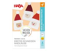 HABA Kit Découpage Nikoläuse - Activité Créative Noël dès 3 ans | Contenu complet pour 6 figurines, guide illustré pas à pas, matériaux sûrs - Fabriqué en Allemagne