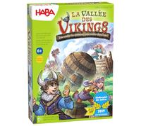 HABA - La Vallée des Vikings - Jeu de société Enfant et Famille - Jeu d'adresse Tactique et de stratégie - Prix de l'année - Grand Plateau de Jeu - 6 Ans + - 304698