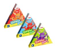 HABA Learning Star Lot de 3 Jeux éducatifs pour l'école Primaire : mathématiques, Allemand et Expertise - Aide à l'apprentissage Montessori pour Le Sac d'école - Apprentissage de calcul et de Lecture