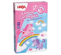 HABA Licorne Scintillante - Le trésor des Nuages - Jeu Magique à Collectionner pour Enfants à partir de 3 Ans avec 60 Cristaux de Nuages et 4 Licornes - 2012230001