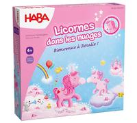 HABA Licornes dans Les Nuages - La fête pour Rosalie - Jeu de Parcours et de Collecte coopératif pour 2-4 Joueurs dès 4 Ans - Jeu de société, Jouet pour Enfants - 2012228003