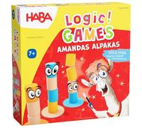 HABA Logic- Games Les Alpagas d’Amanda - Jeu de tri en Bois de Haute qualité, inspiré du Principe de Jeu Populaire sur Application, Casse-tête Amusant pour Les Enfants à partir de 7 Ans - 2011825001