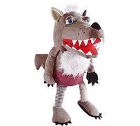 HABA - Marionnette Loup Grisbert - Jouet en Peluche - Enfant - Imagination - Jeu de rôle - 18 Mois