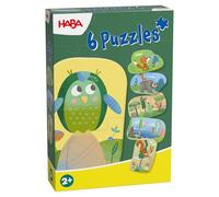 HABA Meine ersten 6 Puzzles - Waldtiere - Puzzle pour Enfants à partir de 2 Ans - avec Ours, Renard & Co. - Pièces de Puzzle maniables - 2012185001