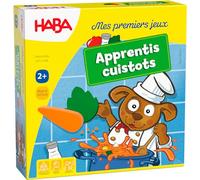 HABA - Mes Premiers Jeux - Apprentis Cuistots - Jeu de société Enfant - Jeu de mémoire - Apprendre la Cuisine et Les ingrédients - Pièce en Bois - 3 Jeux en 1-2 Ans + - 306350