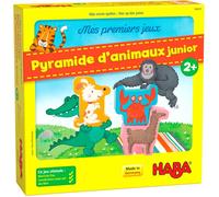 HABA Jeu de société Pyramide d’Animaux Junior – Jeu d'adresse et empilement – 2 ans+ (306070)