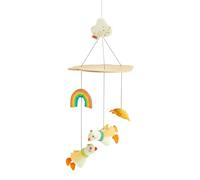 HABA Mobile Oie - Mobile bébé en bois et tissu - Jouet pour bébé à découvrir et à regarder - Pour les tout-petits à partir de 0 ans - Cadeau de naissance - Pour lit d'enfant - 2012324001